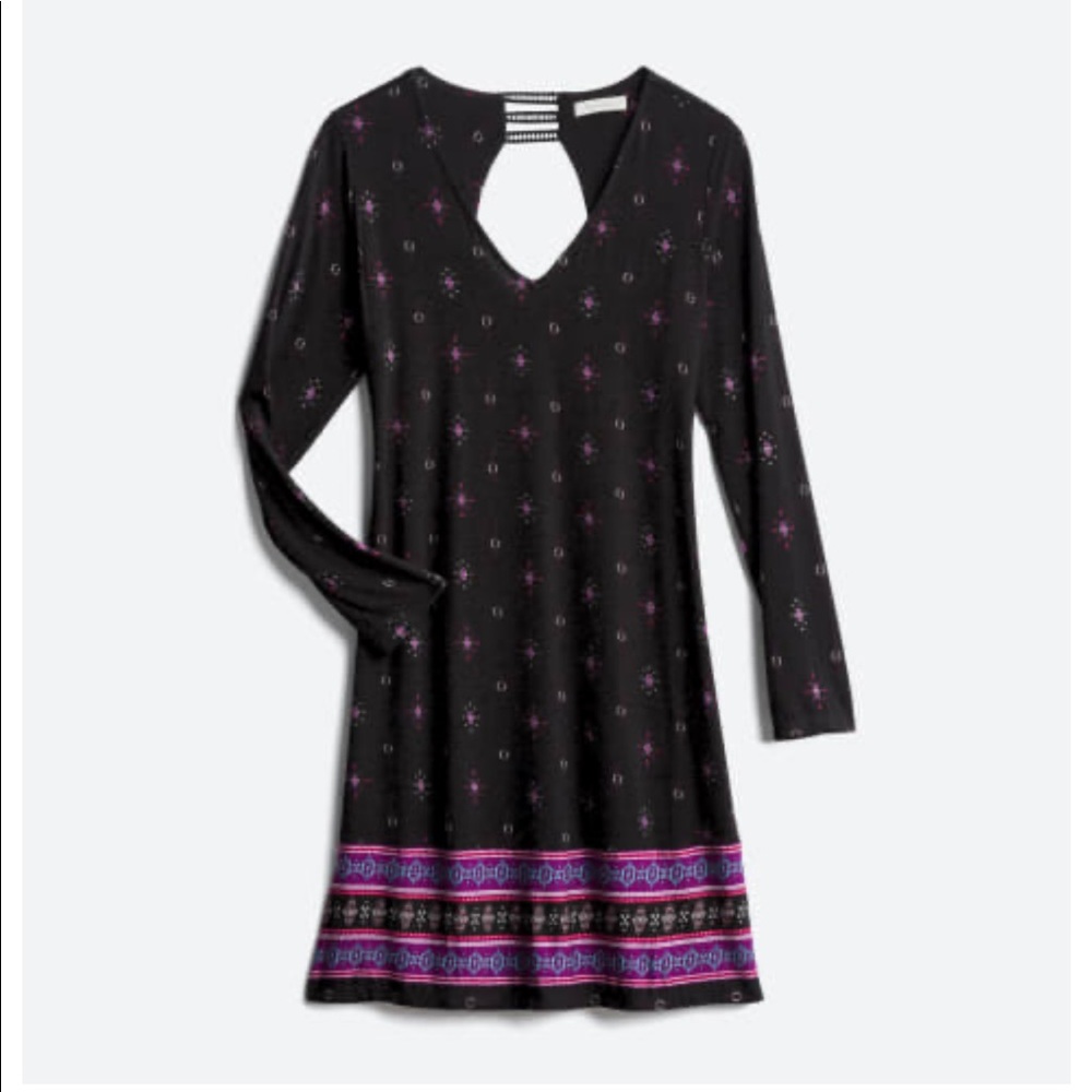 Knit long sleeve dress